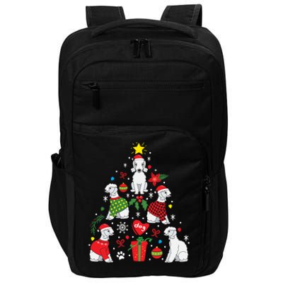 Bedlington Terrier Christmas Tree Funny Dog Mom Dad Gift Impact Tech Backpack