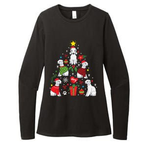 Bedlington Terrier Christmas Tree Funny Dog Mom Dad Gift Womens CVC Long Sleeve Shirt