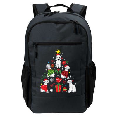 Bedlington Terrier Christmas Tree Funny Dog Mom Dad Gift Daily Commute Backpack