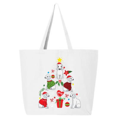 Bedlington Terrier Christmas Tree Funny Dog Mom Dad Gift 25L Jumbo Tote