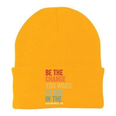 Be The Change You Want To See In The World Equality Gift Knit Cap Winter Beanie