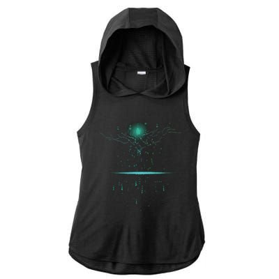 Binary Tree Coding Computer Programmer Ladies PosiCharge Tri-Blend Wicking Draft Hoodie Tank