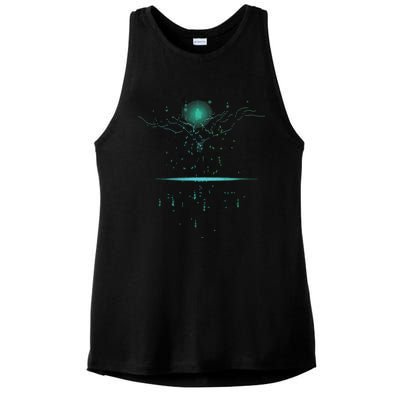 Binary Tree Coding Computer Programmer Ladies PosiCharge Tri-Blend Wicking Tank