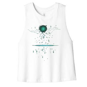 Binary Tree Coding Computer Programmer Women's Racerback Cropped Tank