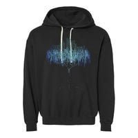 Binary Tree Coding Computer Programmer Funny Garment-Dyed Fleece Hoodie