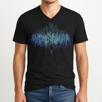 Binary Tree Coding Computer Programmer Funny V-Neck T-Shirt