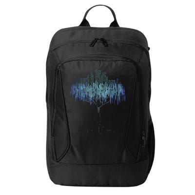 Binary Tree Coding Computer Programmer Funny City Backpack
