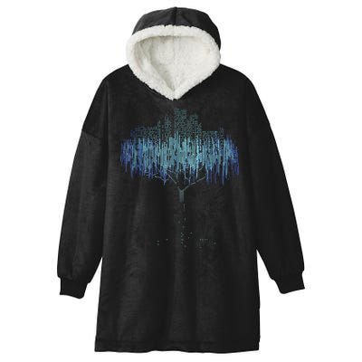 Binary Tree Coding Computer Programmer Funny Hooded Wearable Blanket