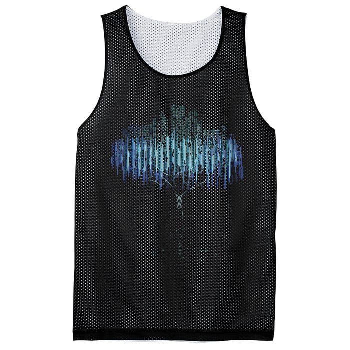 Binary Tree Coding Computer Programmer Funny Mesh Reversible Basketball Jersey Tank