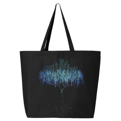Binary Tree Coding Computer Programmer Funny 25L Jumbo Tote
