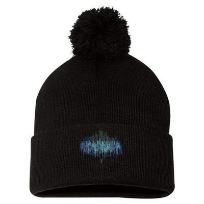Binary Tree Coding Computer Programmer Funny Pom Pom 12in Knit Beanie