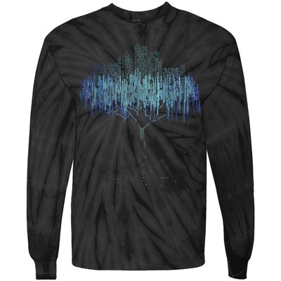 Binary Tree Coding Computer Programmer Funny Tie-Dye Long Sleeve Shirt