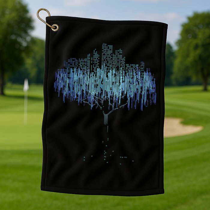 Binary Tree Coding Computer Programmer Funny Golf Towel