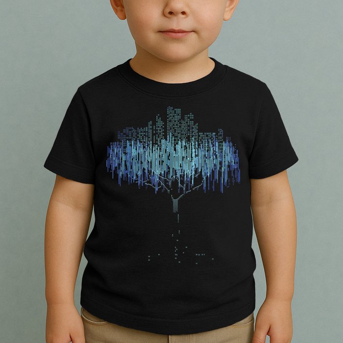 Binary Tree Coding Computer Programmer Funny Toddler T-Shirt