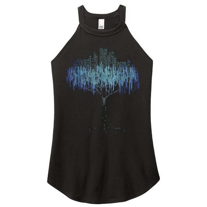 Binary Tree Coding Computer Programmer Funny Women's Perfect Tri Rocker Tank