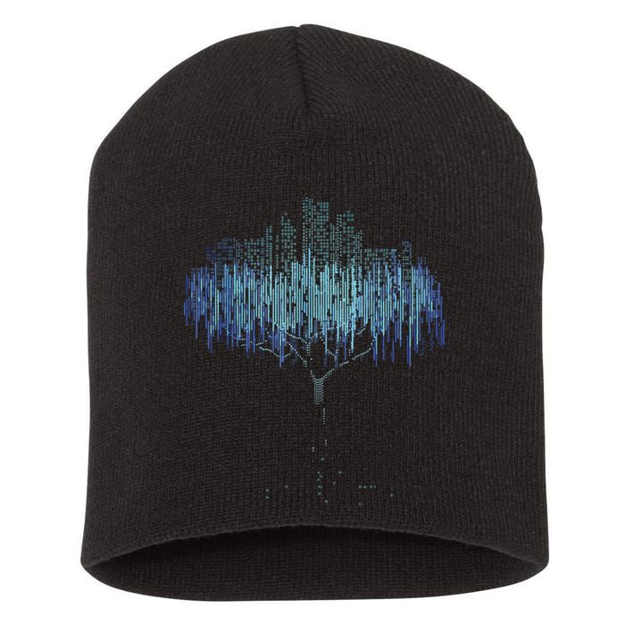 Binary Tree Coding Computer Programmer Funny Short Acrylic Beanie