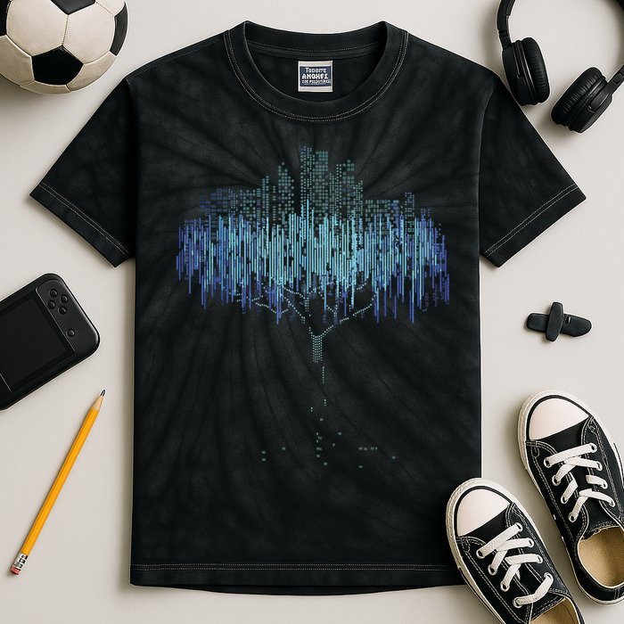 Binary Tree Coding Computer Programmer Funny Kids Tie-Dye T-Shirt