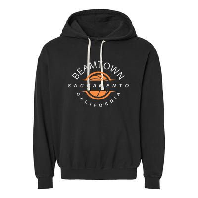 Beam Town City Swish Sacramento California Garment-Dyed Fleece Hoodie