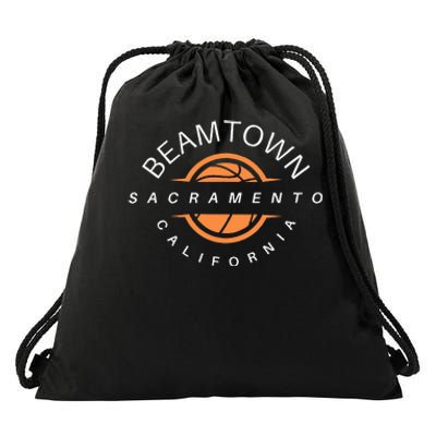 Beam Town City Swish Sacramento California Drawstring Bag