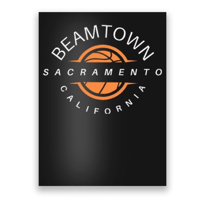 Beam Town City Swish Sacramento California Poster