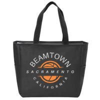 Beam Town City Swish Sacramento California Zip Tote Bag