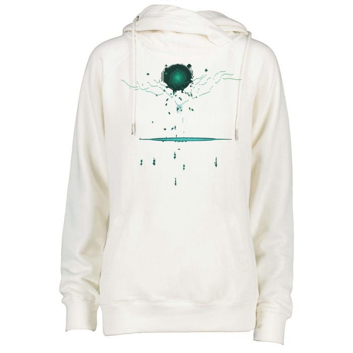 Binary Tree Coding Computer Programmer Womens Funnel Neck Pullover Hood