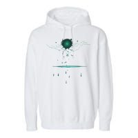 Binary Tree Coding Computer Programmer Garment-Dyed Fleece Hoodie