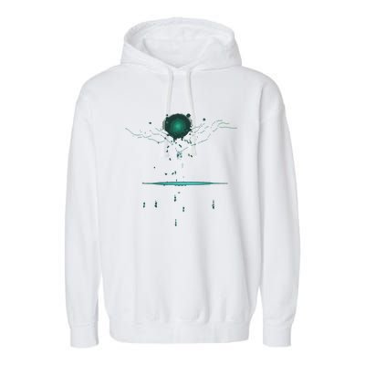 Binary Tree Coding Computer Programmer Garment-Dyed Fleece Hoodie