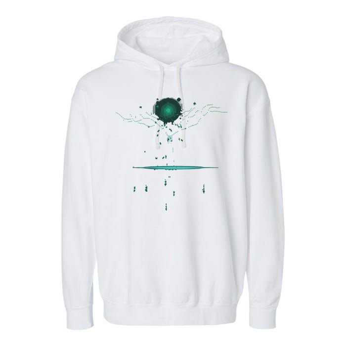 Binary Tree Coding Computer Programmer Garment-Dyed Fleece Hoodie