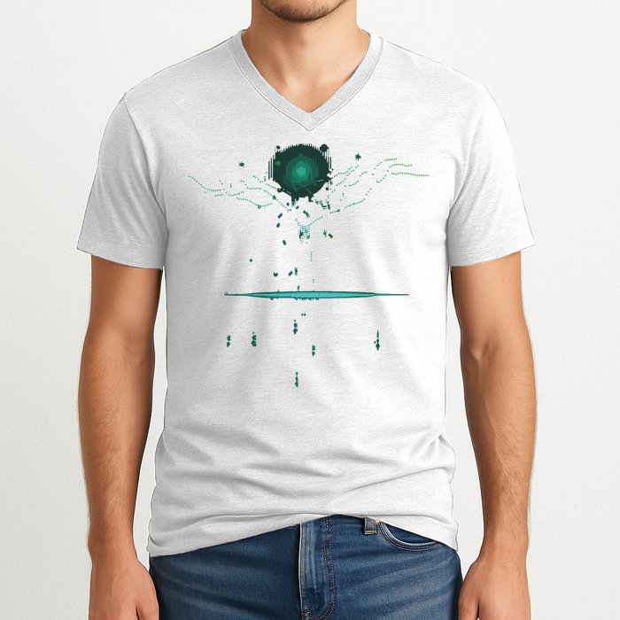 Binary Tree Coding Computer Programmer V-Neck T-Shirt