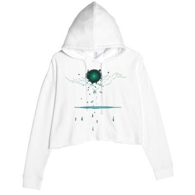 Binary Tree Coding Computer Programmer Crop Fleece Hoodie