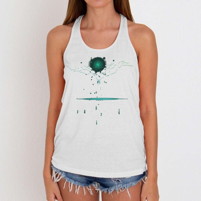Binary Tree Coding Computer Programmer Women's Knotted Racerback Tank