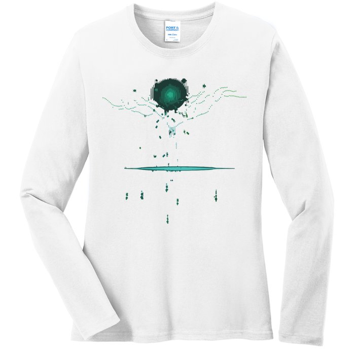 Binary Tree Coding Computer Programmer Ladies Long Sleeve Shirt