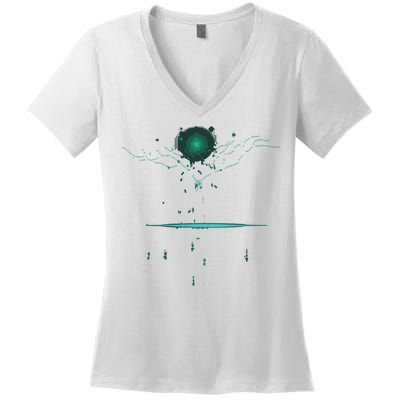 Binary Tree Coding Computer Programmer Women's V-Neck T-Shirt
