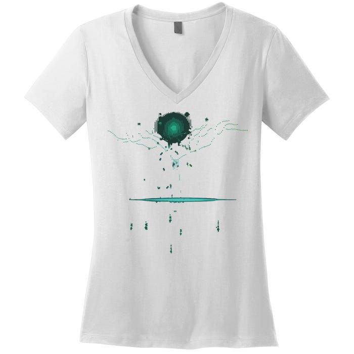 Binary Tree Coding Computer Programmer Women's V-Neck T-Shirt
