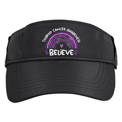 Believe Thyroid Cancer Awareness Month Thyroid Cancer Adult Drive Performance Visor