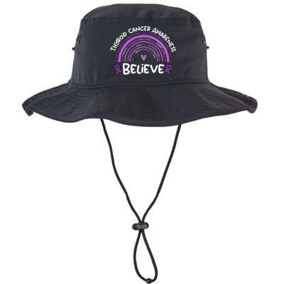 Believe Thyroid Cancer Awareness Month Thyroid Cancer Legacy Cool Fit Booney Bucket Hat