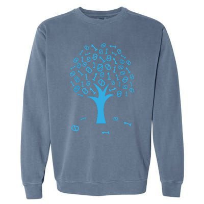 Binary Tree Computer Science Lovers Coding Garment-Dyed Sweatshirt