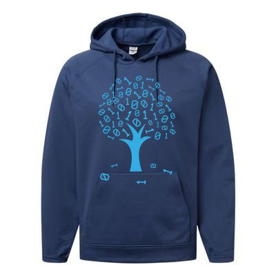 Binary Tree Computer Science Lovers Coding Performance Fleece Hoodie