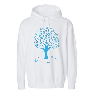 Binary Tree Computer Science Lovers Coding Garment-Dyed Fleece Hoodie