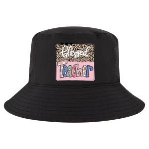 Blessed Teacher Cheetah Print Cool Comfort Performance Bucket Hat