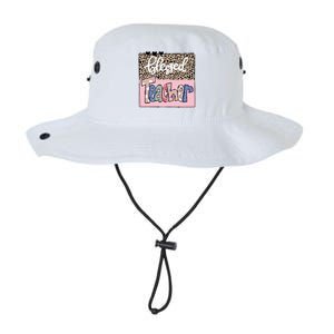 Blessed Teacher Cheetah Print Legacy Cool Fit Booney Bucket Hat