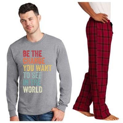 Be The Change You Want To See In The World Equality Long Sleeve Pajama Set