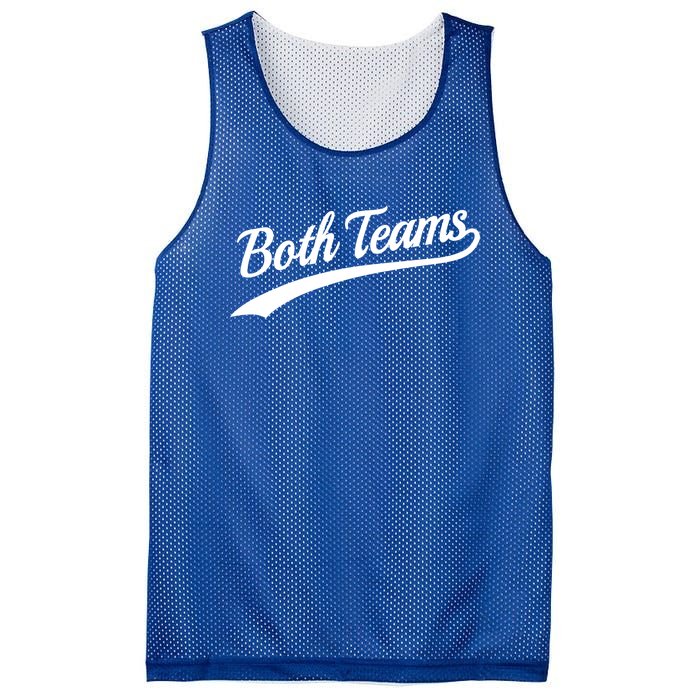 Both Teams Cute Gift Sarcastic Anti Sports Saying Gift Mesh Reversible Basketball Jersey Tank