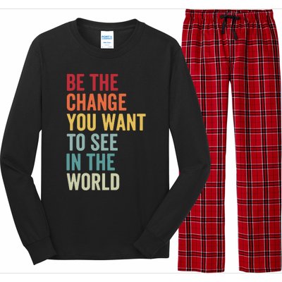 Be The Change You Want To See In The World, Equality VNeck Long Sleeve Pajama Set