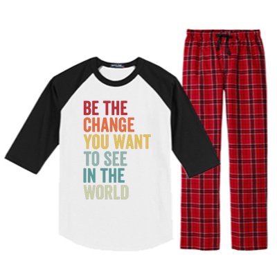 Be The Change You Want To See In The World, Equality VNeck Raglan Sleeve Pajama Set