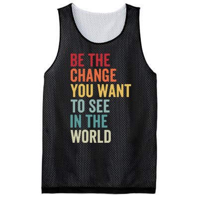 Be The Change You Want To See In The World, Equality VNeck Mesh Reversible Basketball Jersey Tank