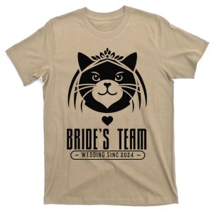 BrideS Team Cat Wedding Since 2024 T-Shirt