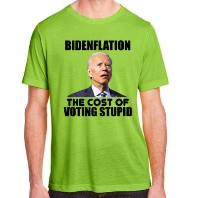 Bidenflation The Cost Of Voting Stupid Funny Adult ChromaSoft Performance T-Shirt