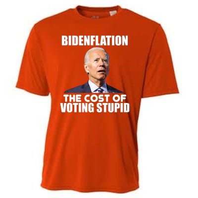 Bidenflation The Cost Of Voting Stupid Funny Cooling Performance Crew T-Shirt